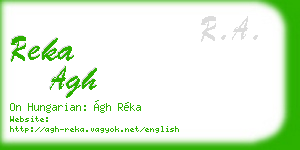 reka agh business card